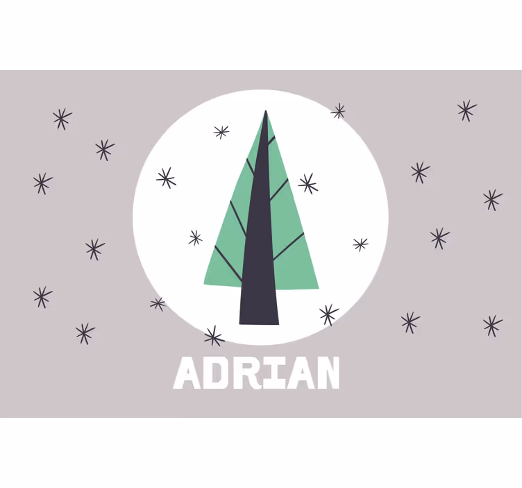Blind children personalised christmas tree - TenStickers