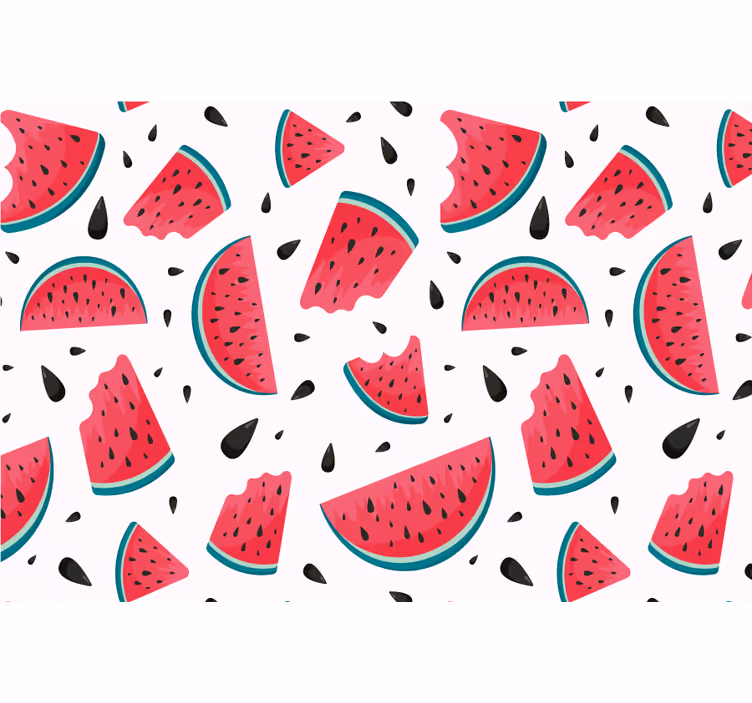 Blind children fresh pattern with watermelon - TenStickers