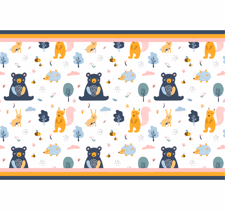 Colorful squirrels and teddy bears for blind children - TenStickers