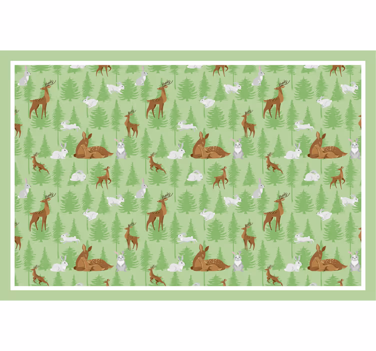 Blind children exploring forest wildlife and rabbits - TenStickers