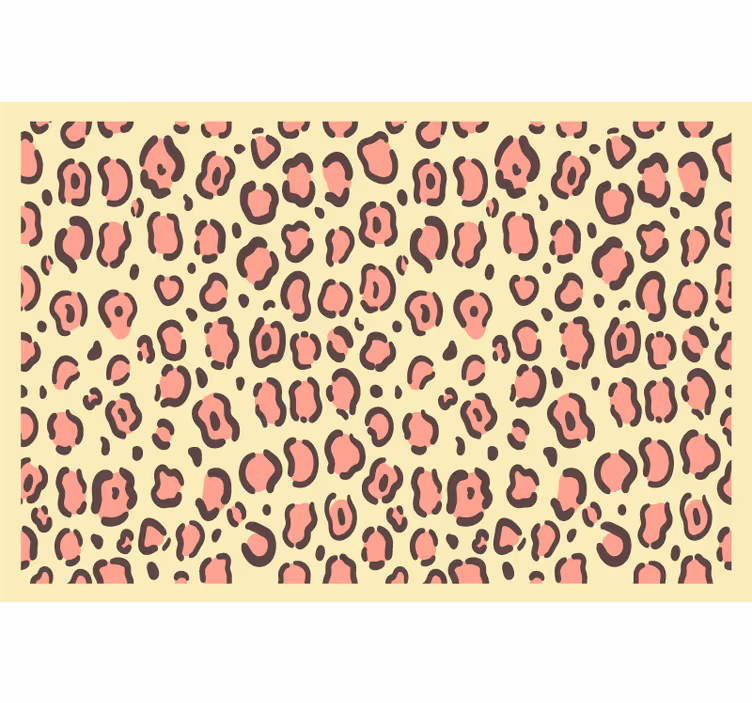 Blind children yellow and pink leopard skin pattern - TenStickers