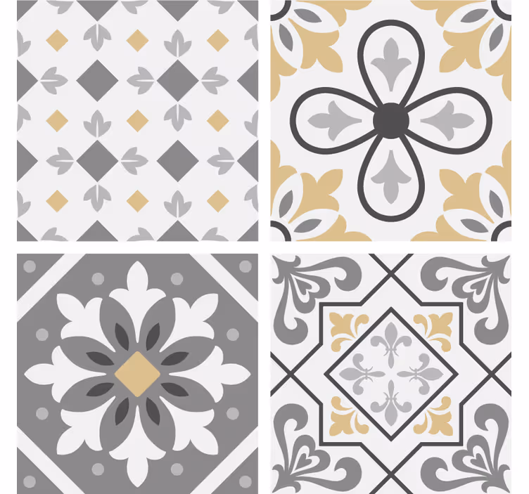 Blind kitchen amiaz cement tiles - TenStickers