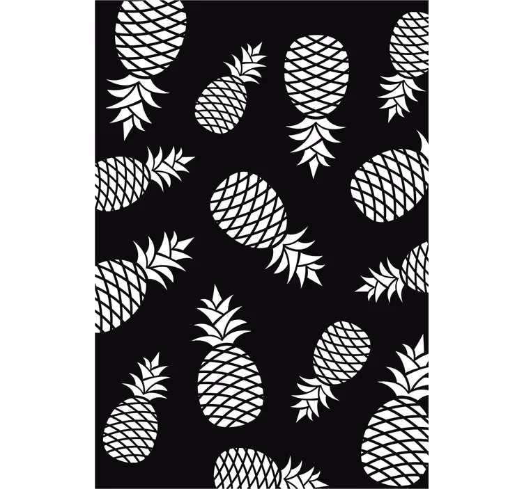 Blind kitchen pineapple drawing pattern - TenStickers