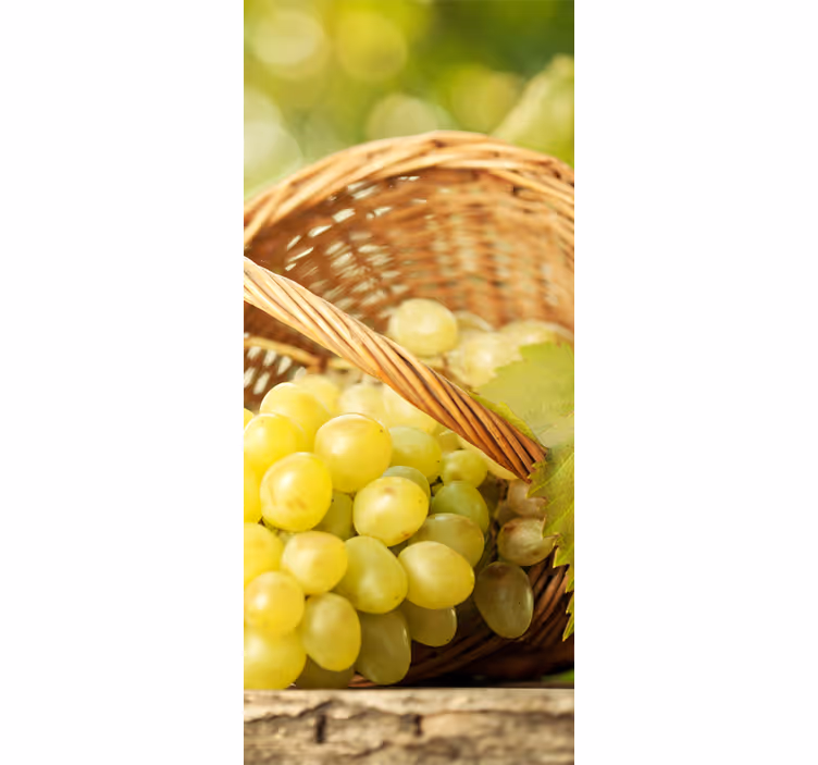 Blind kitchen decorative grape basket vinyl - TenStickers