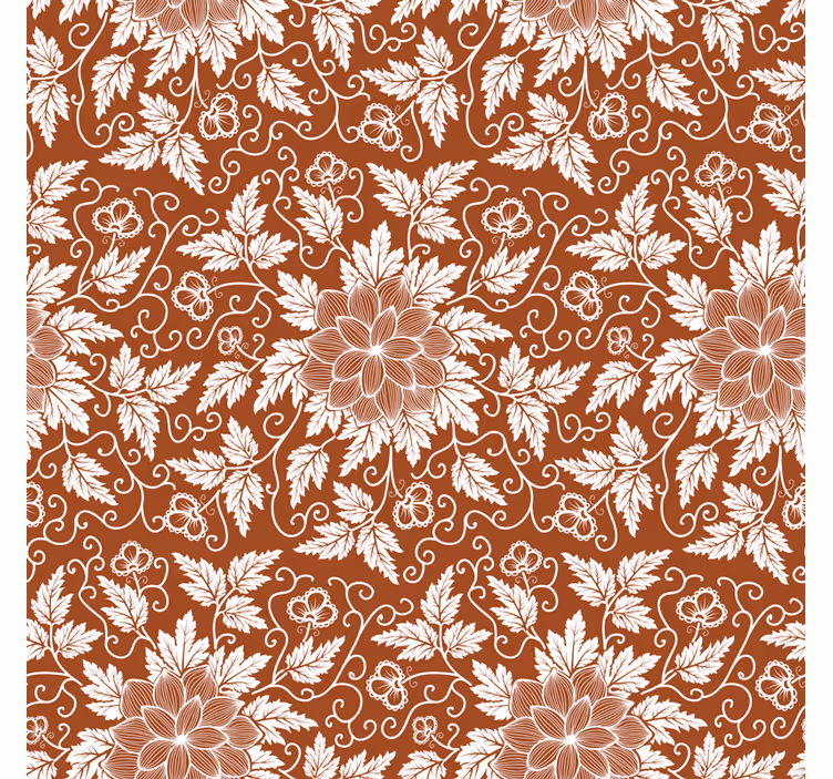 Blind kitchen floral paisley tile fridge - TenStickers