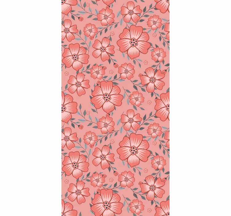 Blind kitchen pink daisy flower - TenStickers