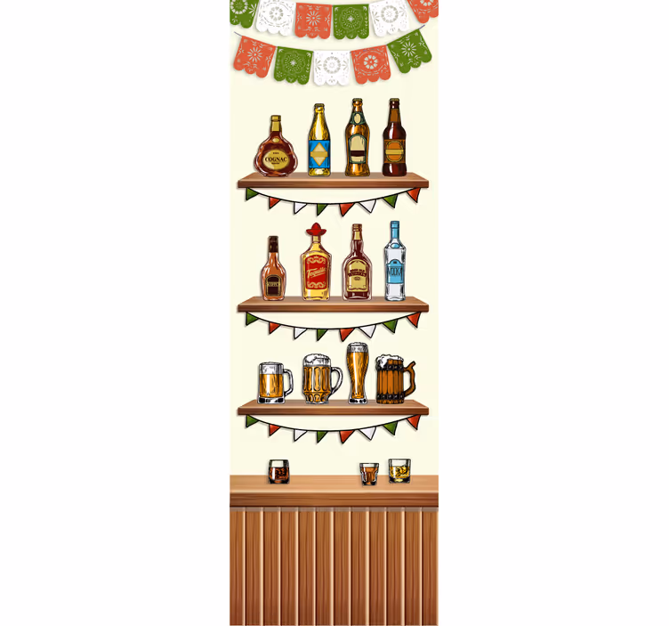 Blind kitchen decorative vinyl tequila - TenStickers