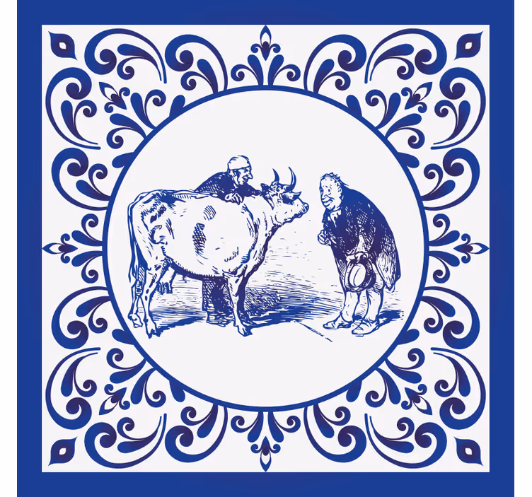 Blind kitchen men and cattle - TenStickers