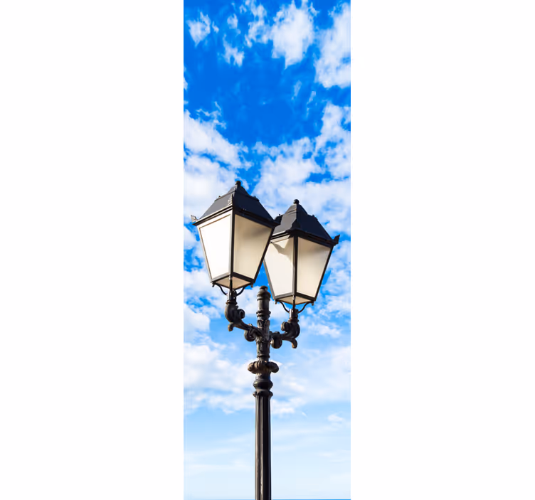 Blind kitchen lanterns and clouds - TenStickers