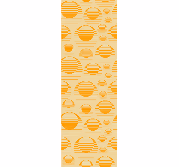 Blind kitchen retro sun design fridge - TenStickers