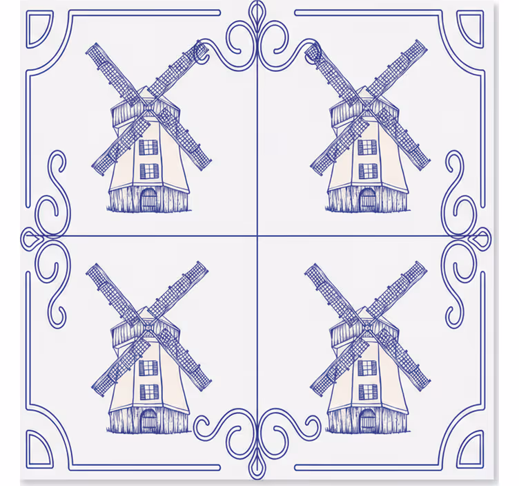 Blind kitchen four mills design - TenStickers