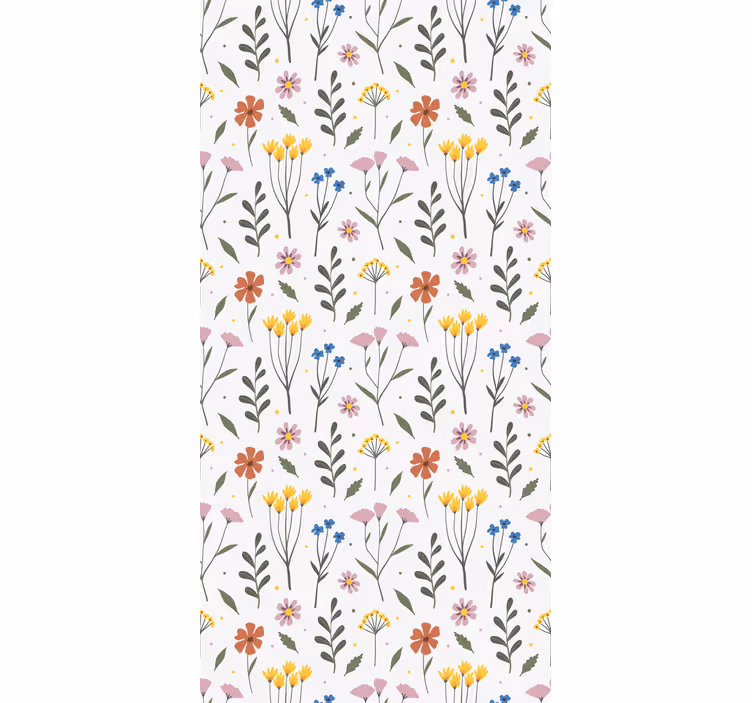 Blind kitchen garden multicolor flowers pattern - TenStickers