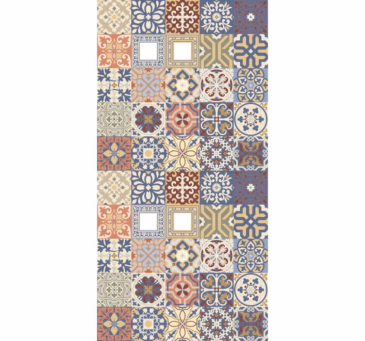 Blind kitchen multicolor hydraulic design - TenStickers