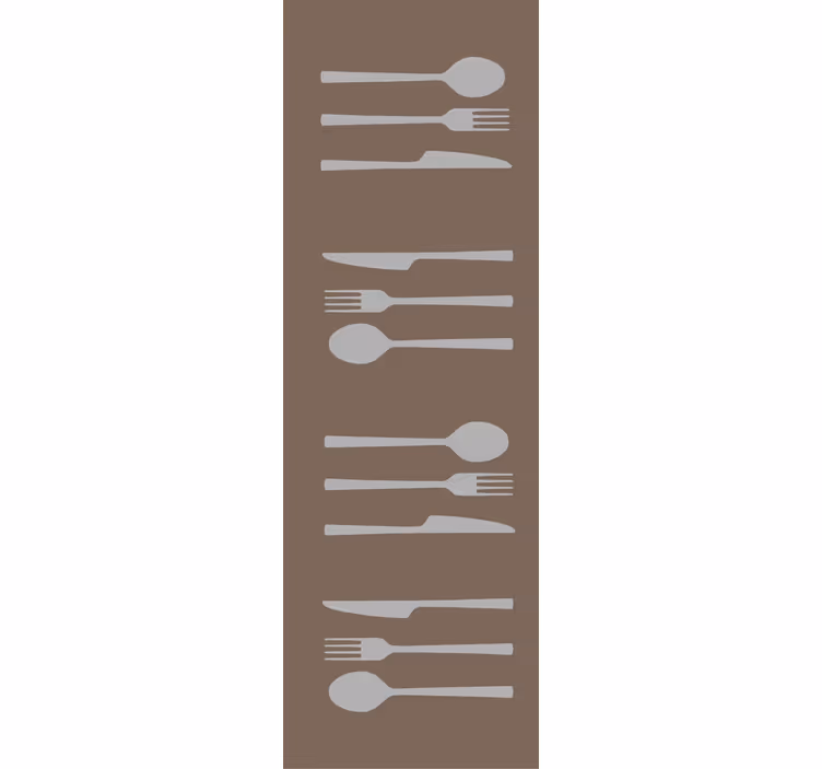 Blind kitchen fork knife and spoon set - TenStickers