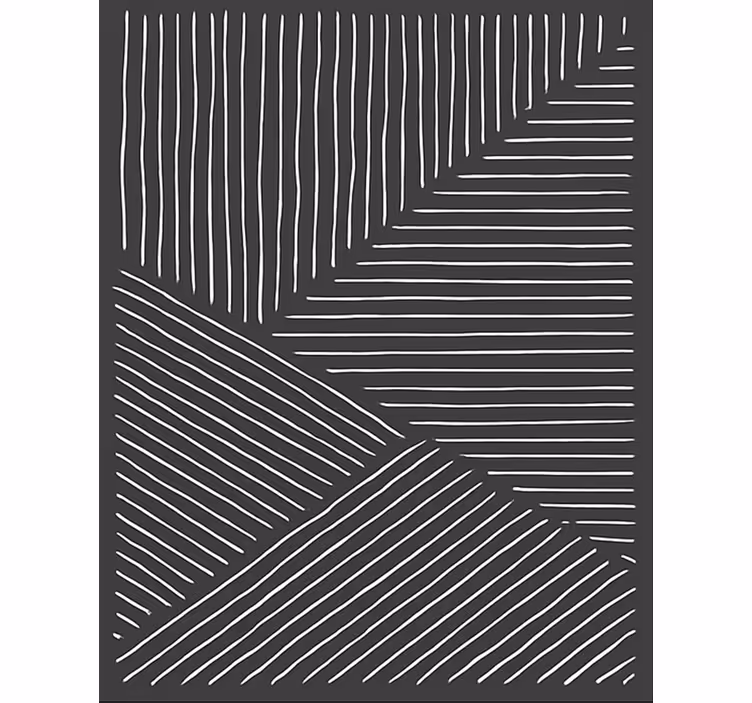 Blind kitchen white wavy lines - TenStickers