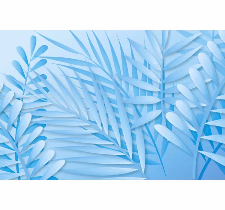 Blind blue floral shades placemat - TenStickers