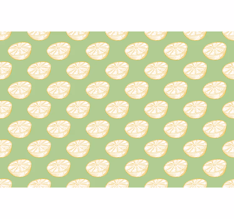 Blind green hand drawn lemon citrus fruit - TenStickers