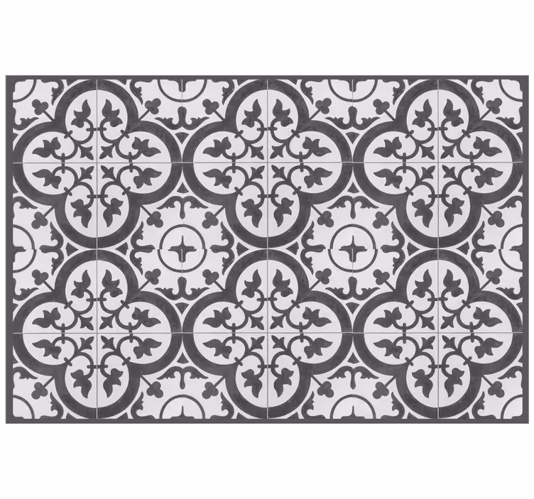 Blind grey decorative cement tiles - TenStickers