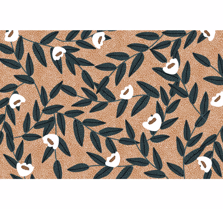 Blind beige floral pattern - TenStickers