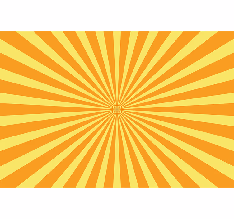 Orange blind abstract sunset in orange tones - TenStickers