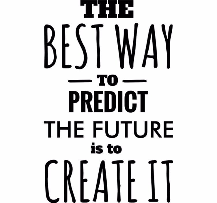 Blind office decorative vinyl predict future - TenStickers