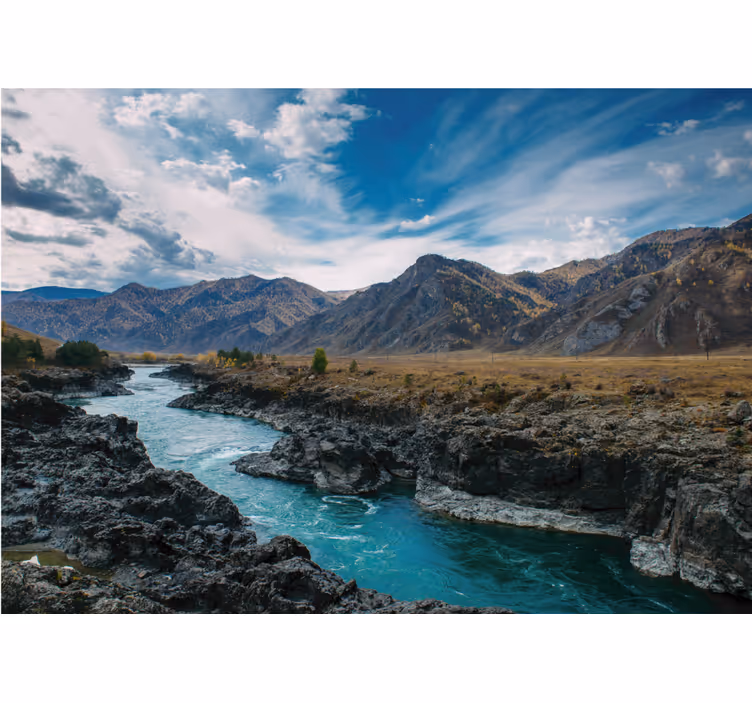 Blind bedroom river in the andes - TenStickers