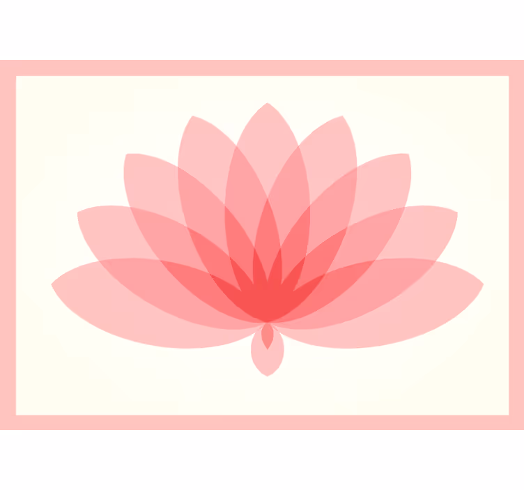 Blind bedroom lotus blossom - TenStickers