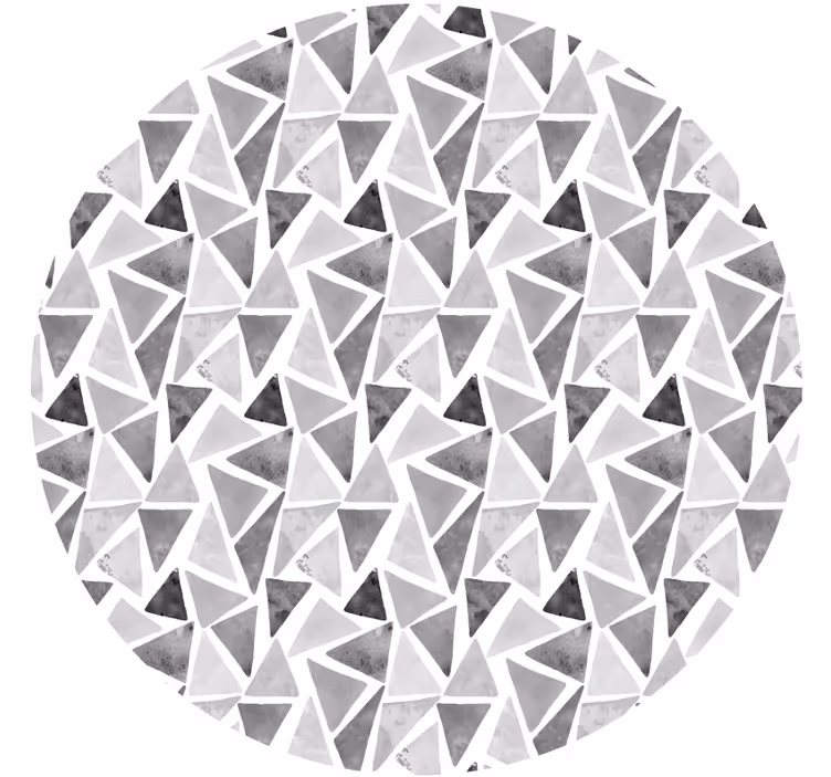 Blind bedroom in gray tones triangles - TenStickers