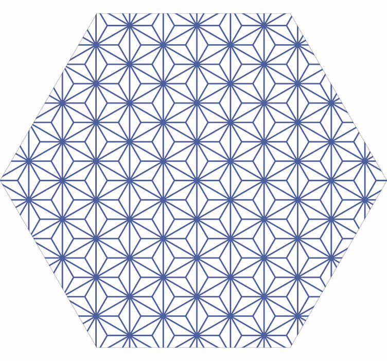 Blind bedroom blue star tiles - TenStickers