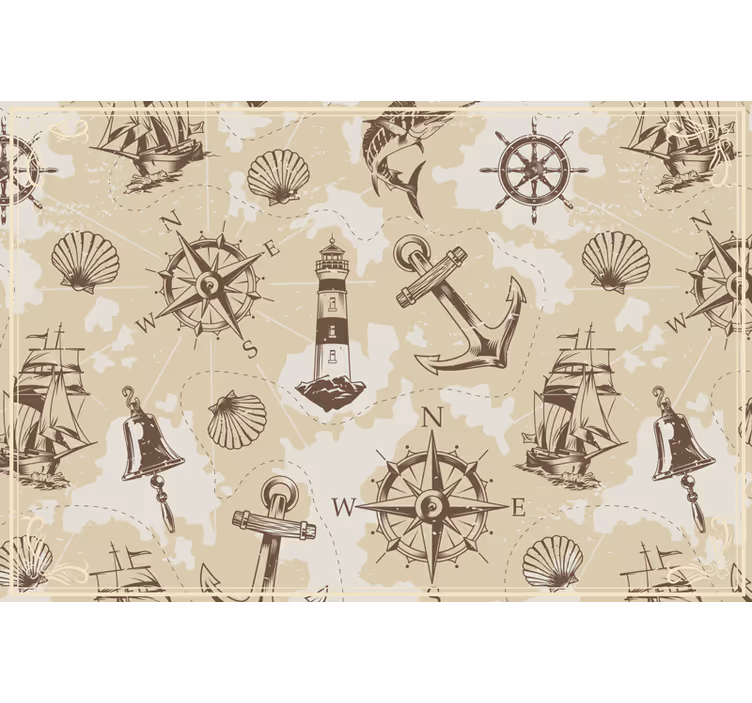 Blind bedroom nautical decor - TenStickers