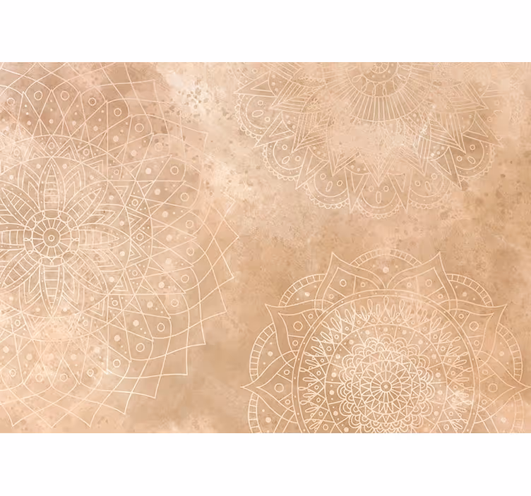 Living room blind with vintage mandalas design - TenStickers