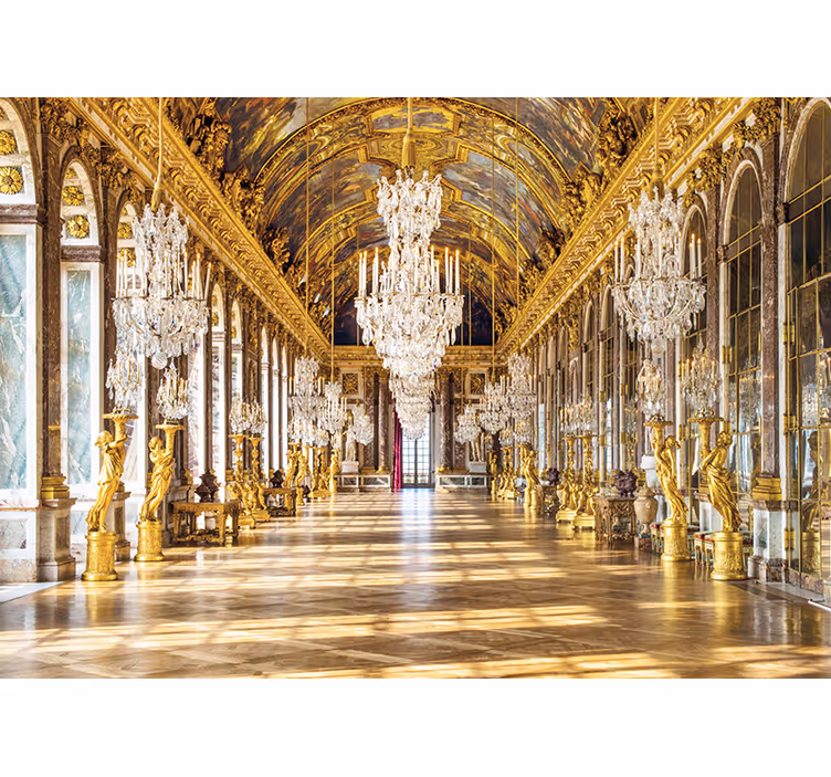 Living room blind castle of versailles - TenStickers