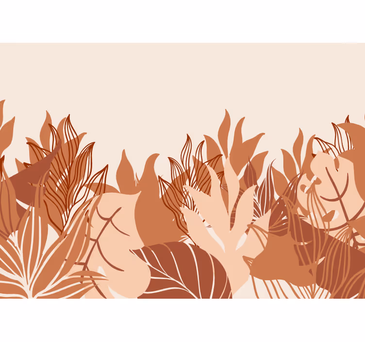 Living room blind tropical landscape design - TenStickers