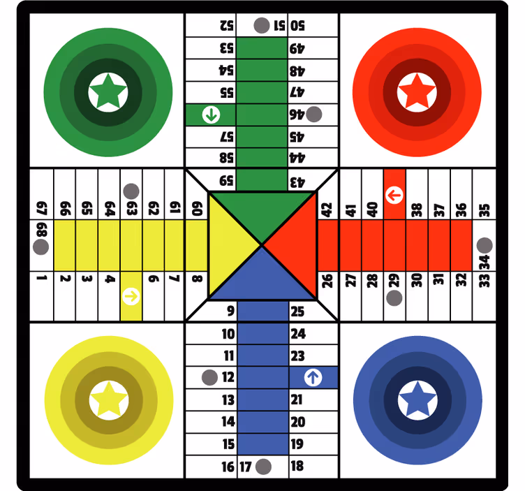 Blind children parchis for all ages - TenStickers