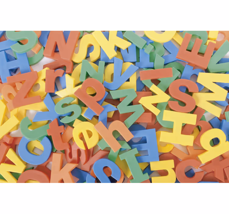 Blind children colorful alphabet play mat - TenStickers