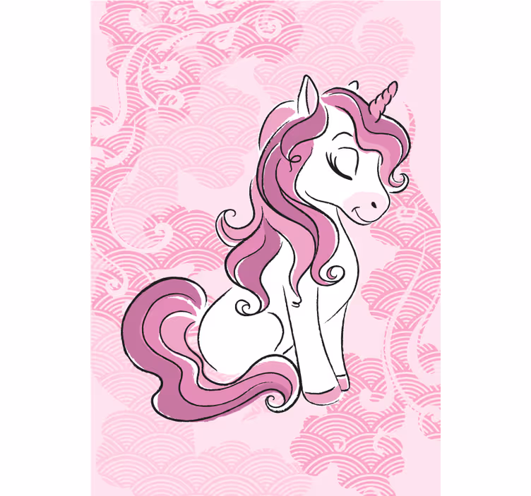 Blind children unicorns leaping through clouds - TenStickers
