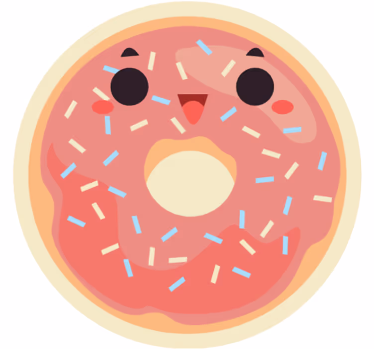 Blind children enjoy anime doughnuts - TenStickers