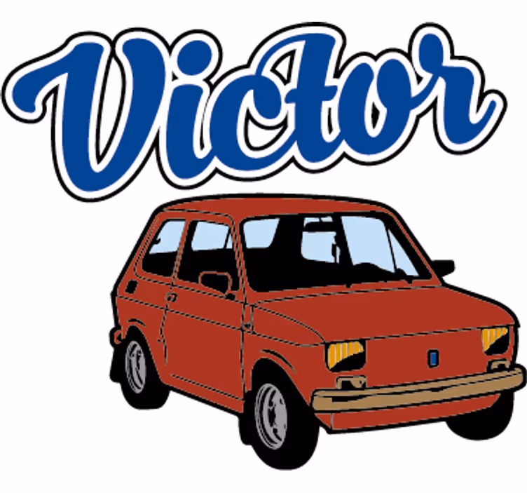 Vinyl car for blind children - TenStickers
