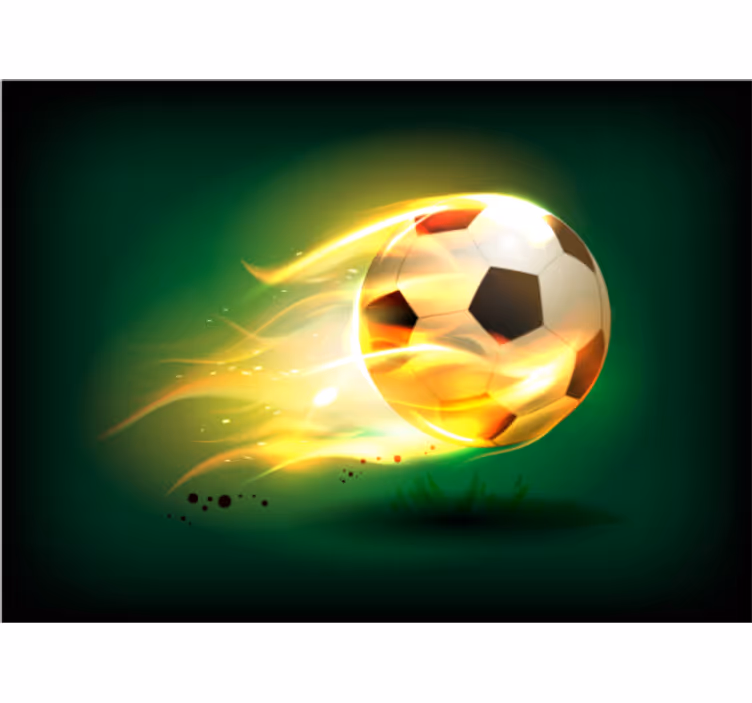 Blind children cool football on fire - TenStickers
