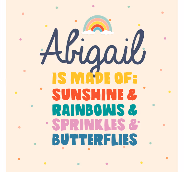 Blind children made of sunshine and rainbows personalized - TenStickers