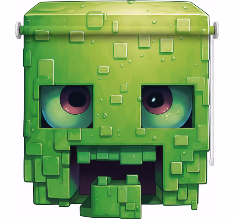 Blind children creepy pixel art character - TenStickers