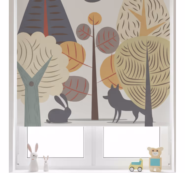 Blind children pastel joyful forest - TenStickers