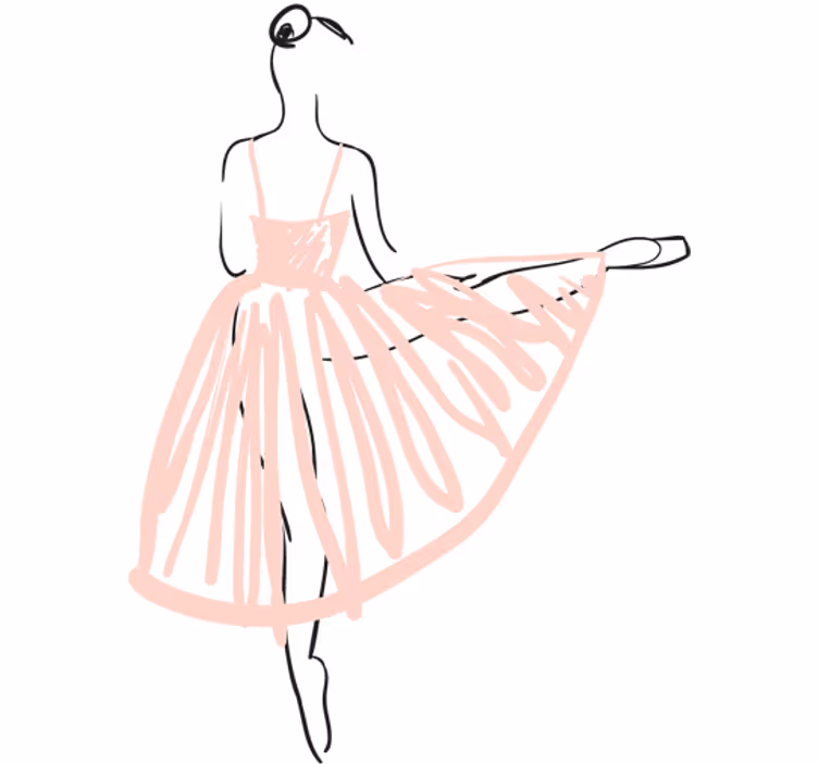 Blind teens decorative vinyl dance illustration - TenStickers