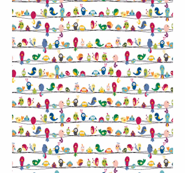 Blind teens bird pattern furniture vinyl - TenStickers