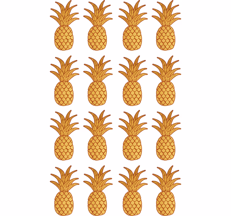 Blind teens golden pineapple patron - TenStickers