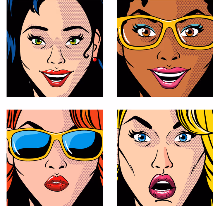 Blind teens bright colors - TenStickers
