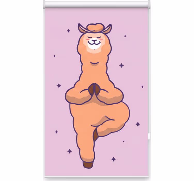 Blind teens fitness llama - TenStickers