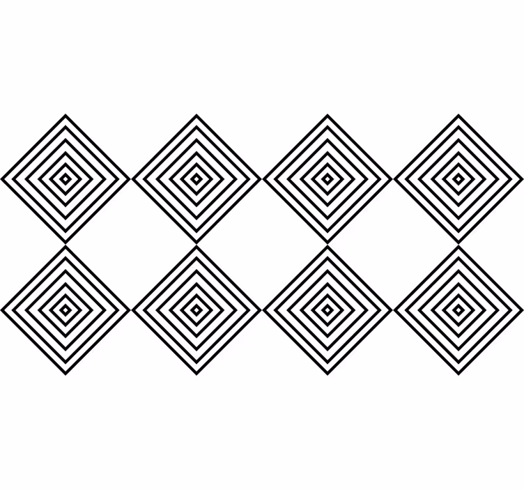 White window blind manolo tile design - TenStickers