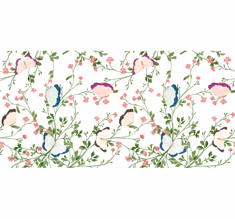 White window blind in dreamy watercolor design - TenStickers
