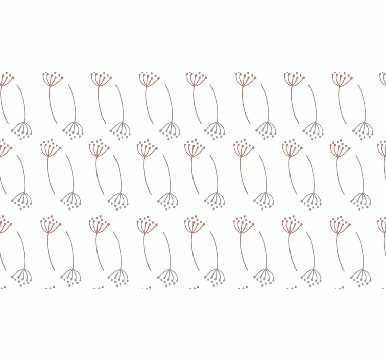 White window blind with pastel dandelion design - TenStickers